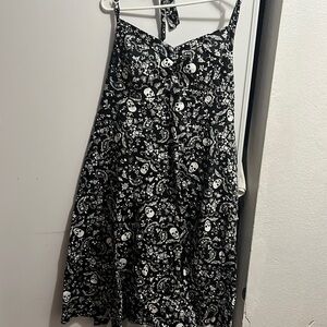 Pin up retro skull dress